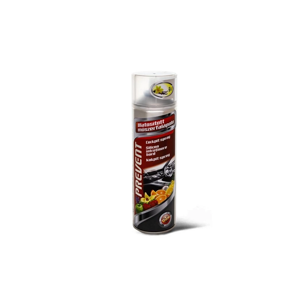 Műszerfalápoló aerosol 500 ml Prevent Vanília illat