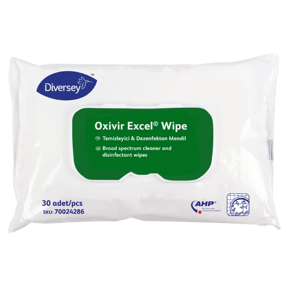 Nedves törlőkendő fertőtlenítő hatással 100 db/csomag Oxivir Excel Wipe