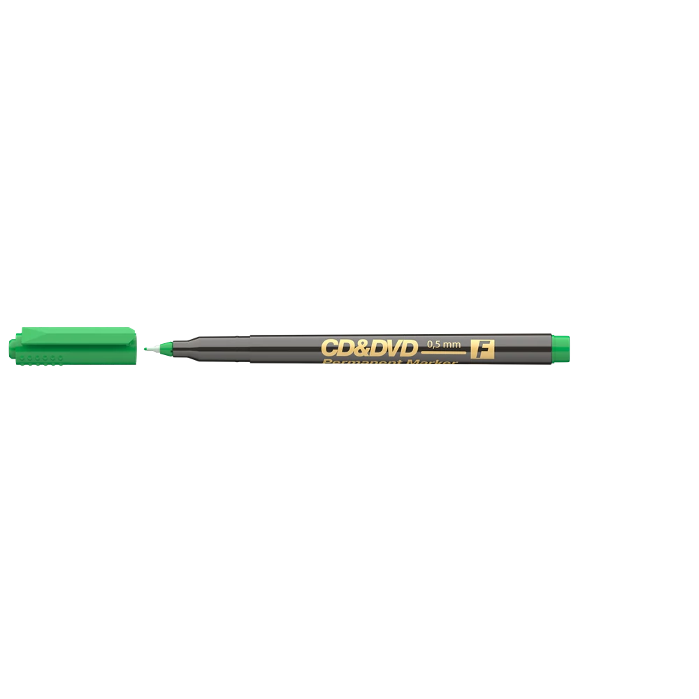 Alkoholos marker 0,5mm, CD/DVD F Ico, zöld