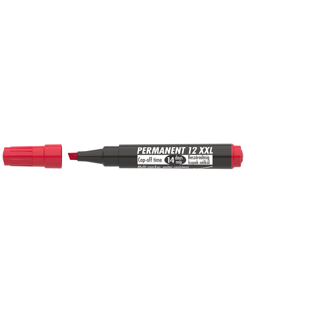 Alkoholos marker 1-4mm, vágott Ico 12XXL piros
