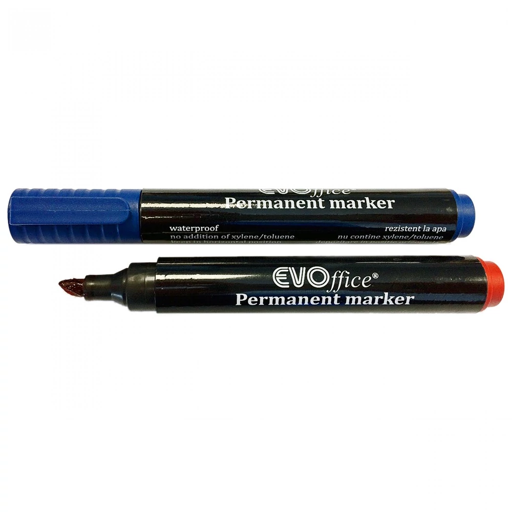 Alkoholos marker 1-5mm, vágott hegyű, piros EVO