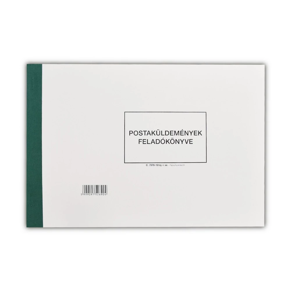 Postaküldemények feladókönyve A4, fekvő 150 lapos C.7976-12/UJ