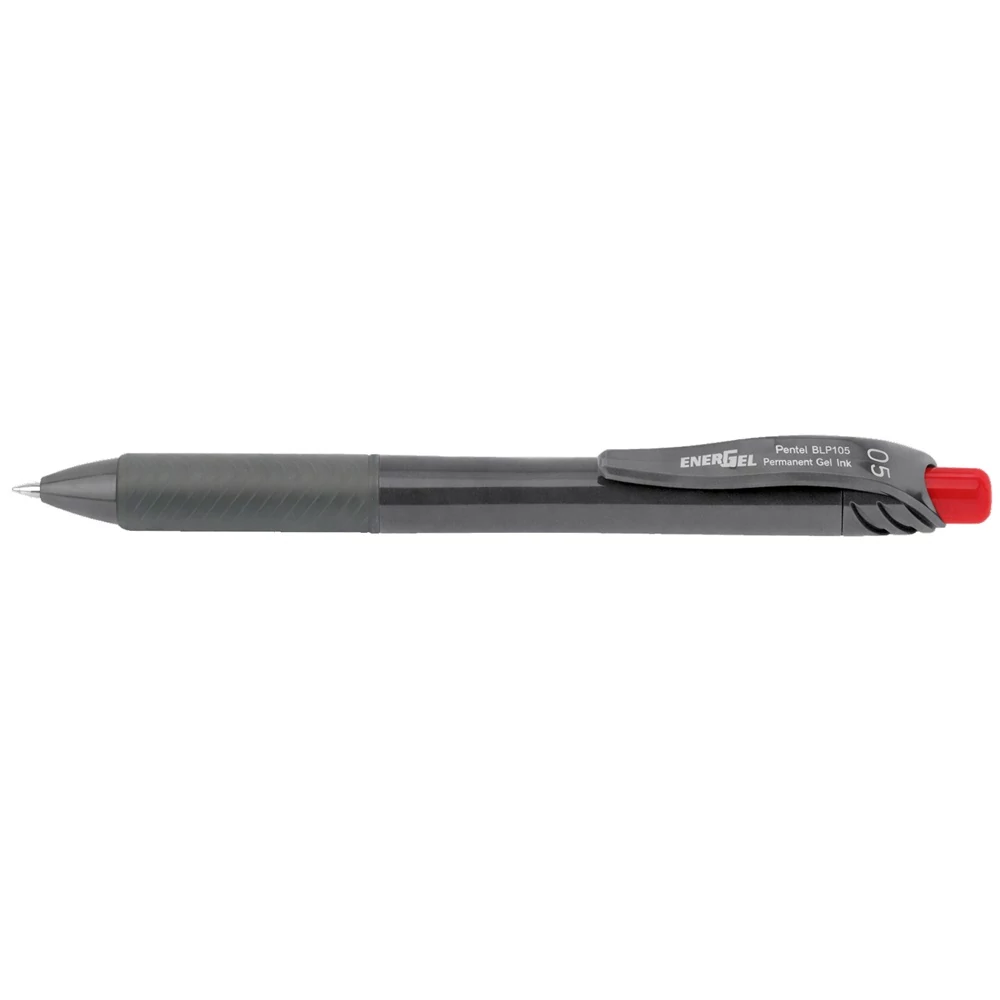 Rollertoll zselés golyóátmérő 0,5 mm, Pentel EnerGelX BLP105-CX, írásszín piros