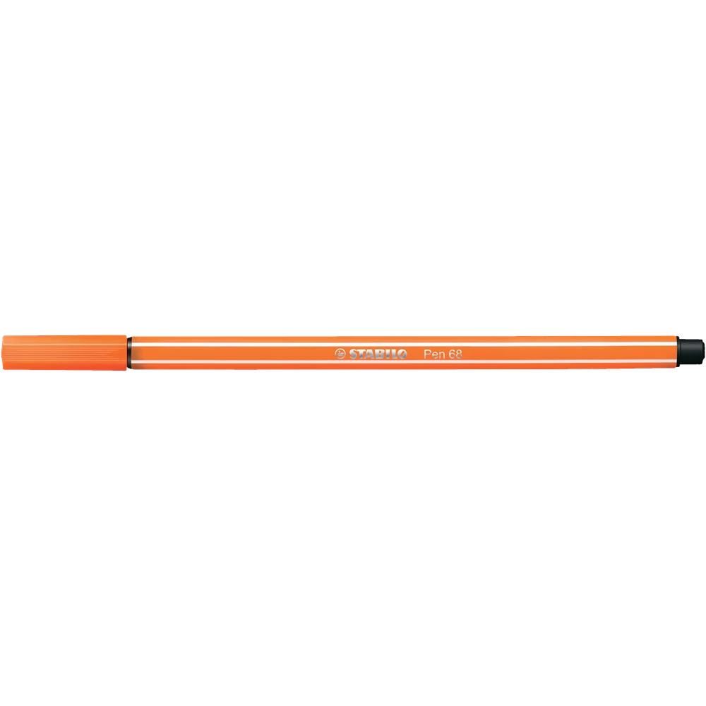 Rostirón, filctoll 1mm, M STABILO Pen 68 halvány narancssárga