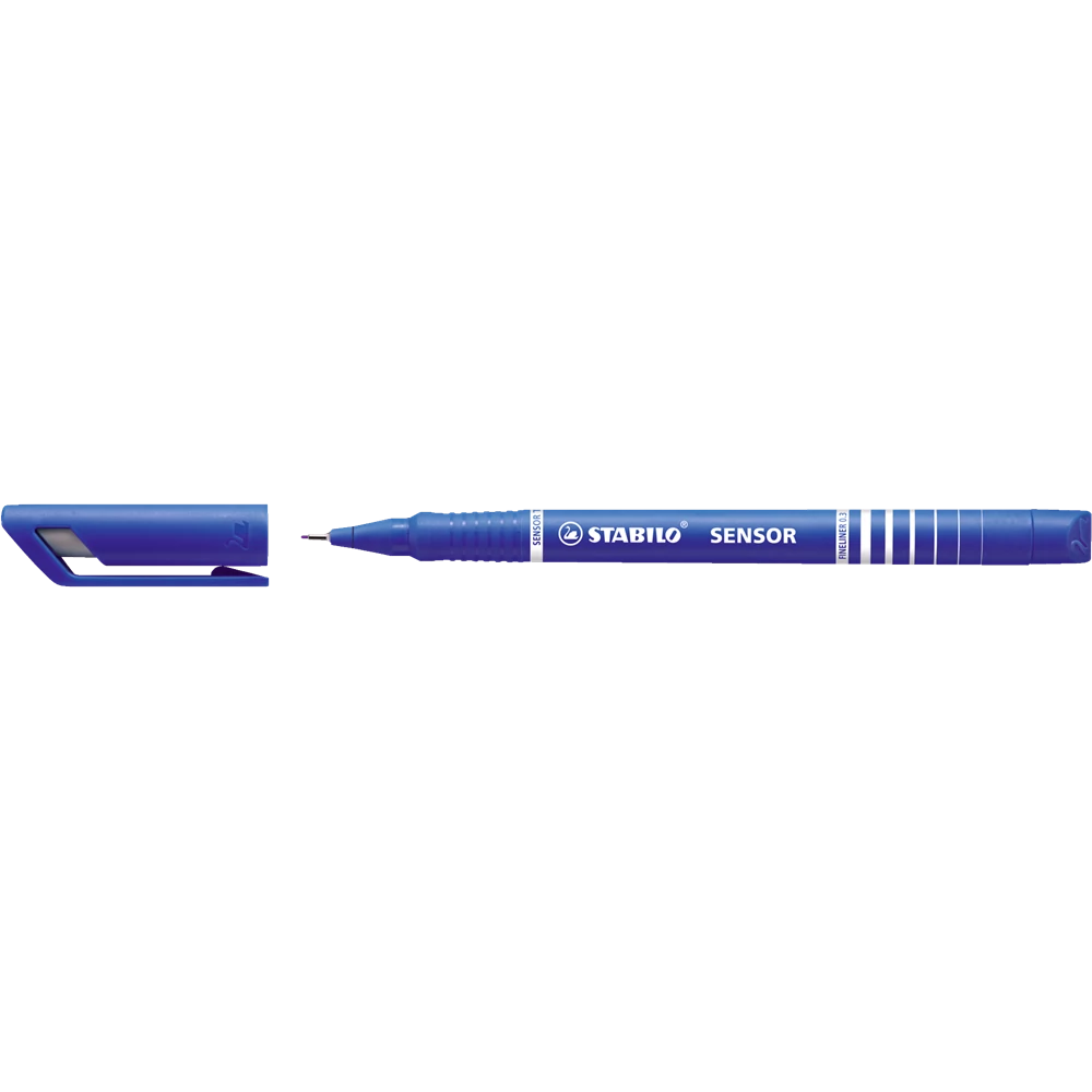 Rostirón, tűfilc 0,3mm, F STABILO Sensor kék