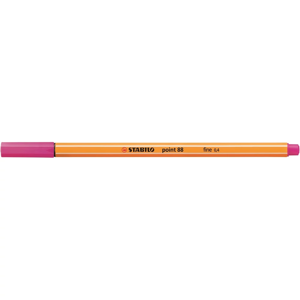 Rostirón, tűfilc 0,4mm, STABILO Point 88 pink