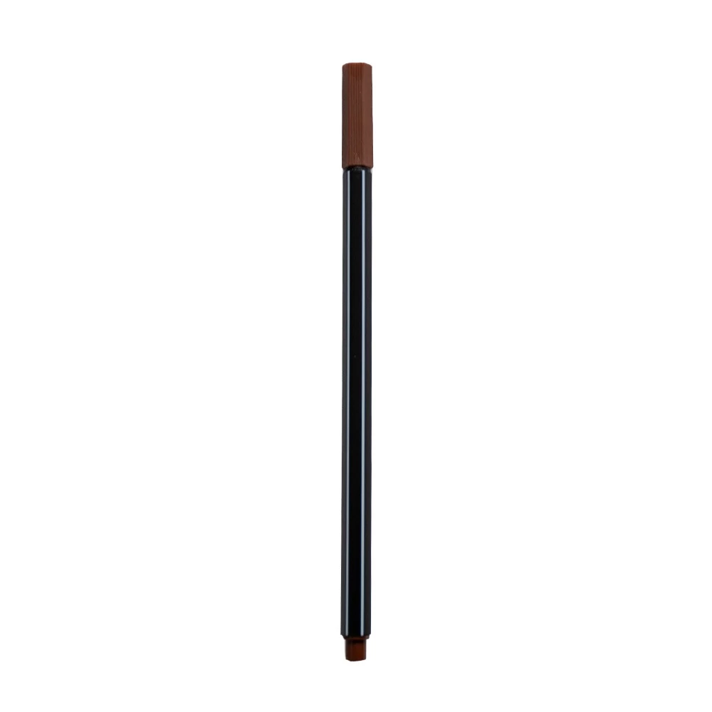 Rostirón, tűfilc vízbázisú, 0,4mm, hatszögletű, barna