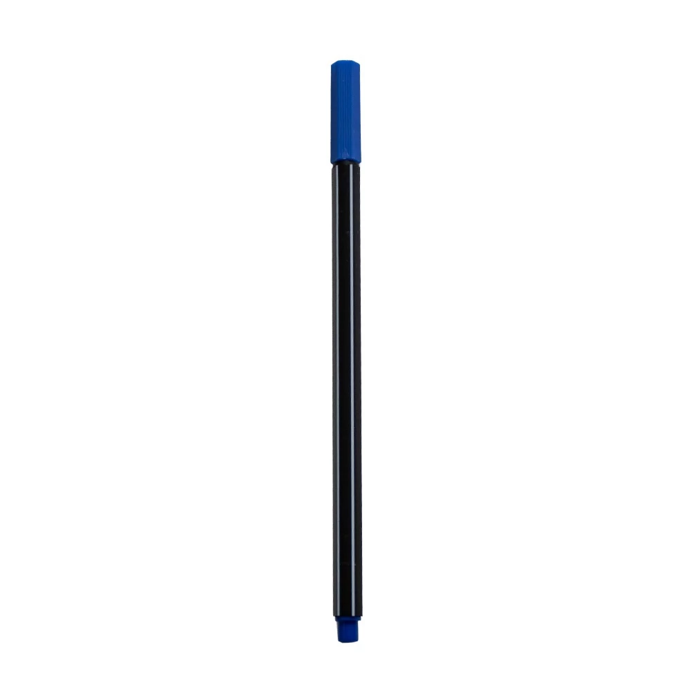 Rostirón, tűfilc vízbázisú, 0,4mm, hatszögletű, kék