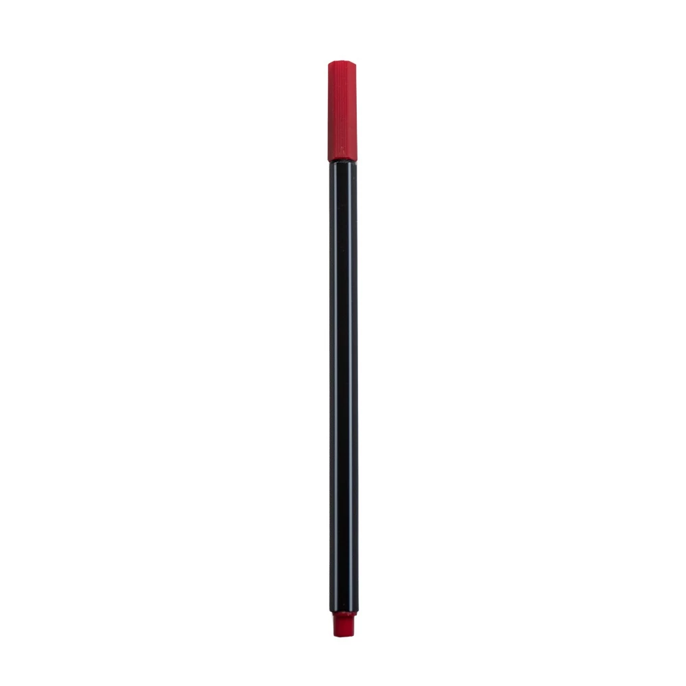 Rostirón, tűfilc vízbázisú, 0,4mm, hatszögletű, piros