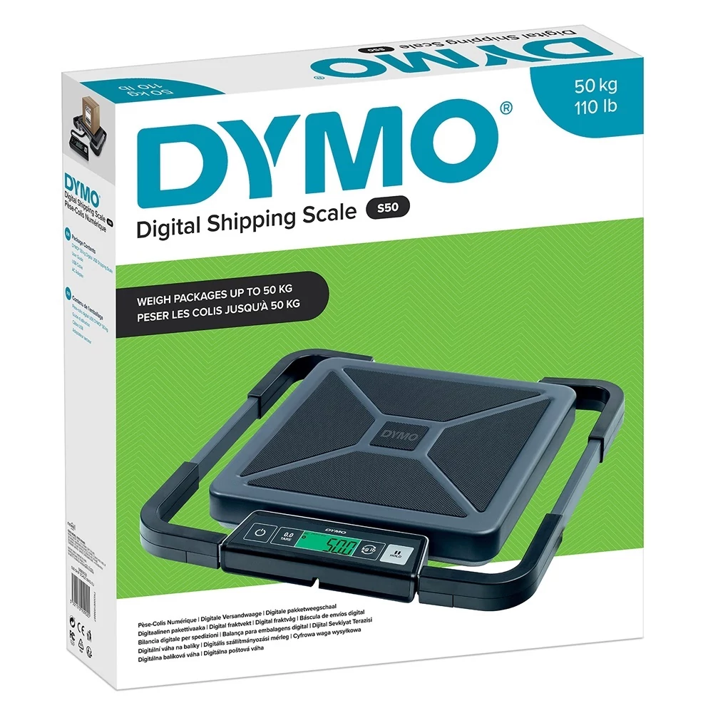 Szállítmányozási mérleg, USB, 50 kg terhelhetőség, DYMO 