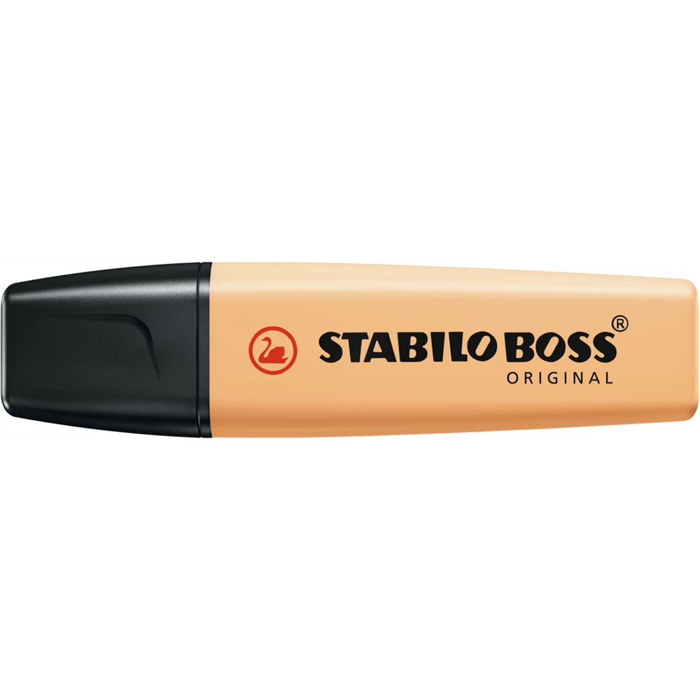 Szövegkiemelő 2-5mm, vágott hegyű, STABILO Boss original Pastel fakó narancs