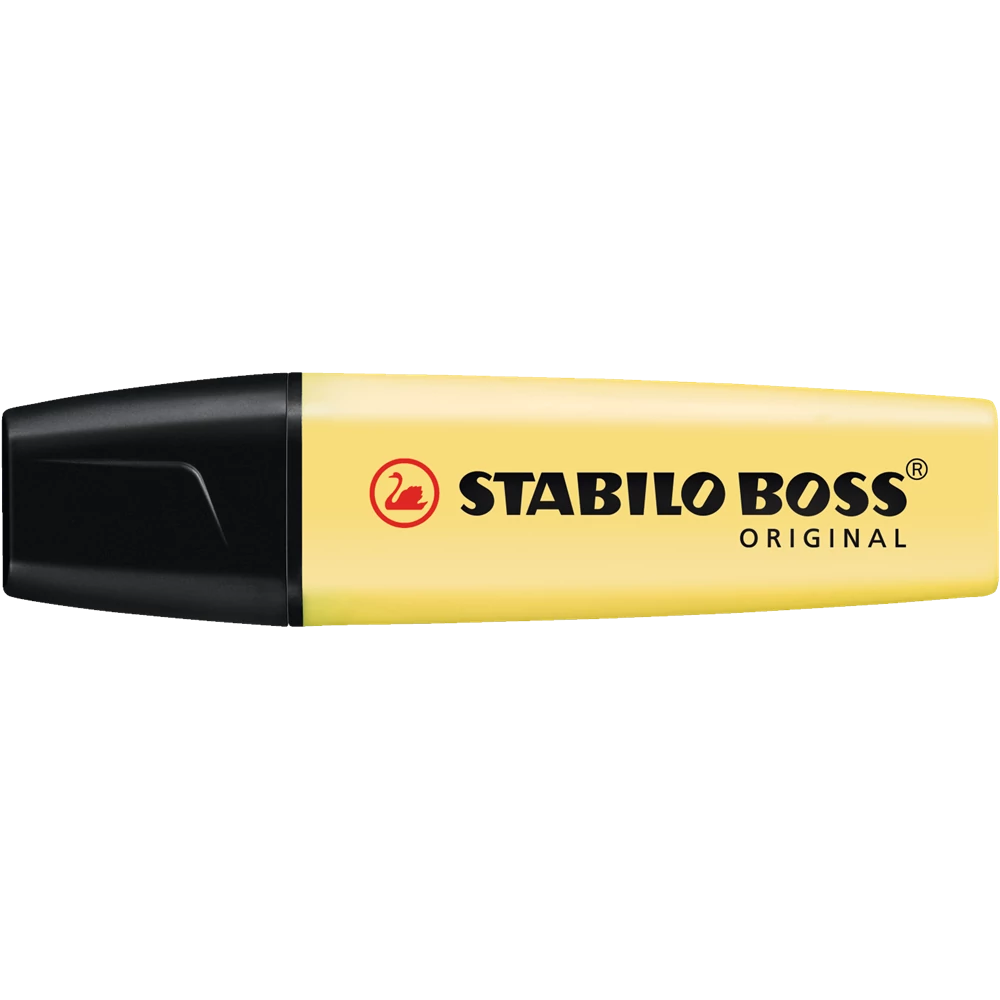 Szövegkiemelő 2-5mm, vágott hegyű, STABILO Boss original Pastel vanília
