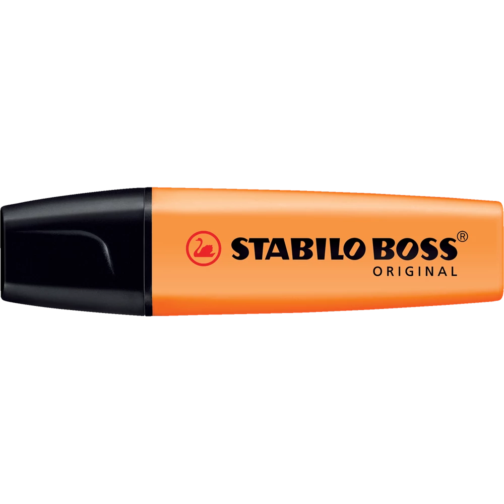 Szövegkiemelő 2-5mm, vágott hegyű, STABILO Boss original narancs