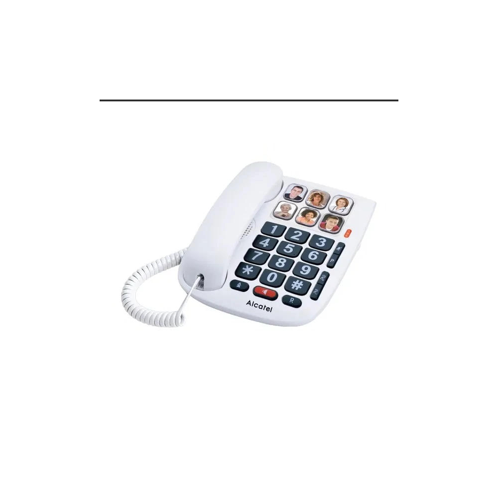 Telefonkészülék ALCATEL TMAX10 (vezetékes, nagy gomb) fehér