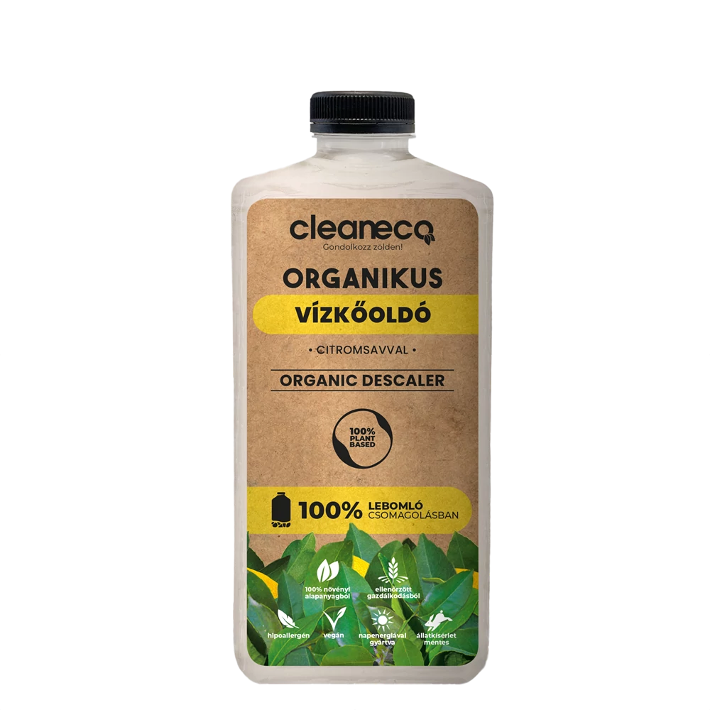 Vízkőoldó-Szanitertisztító citromsavas 1 liter organikus Cleaneco