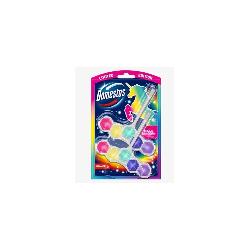 WC illatosító 2 x 50 g Power5 Domestos Magic Unicorn