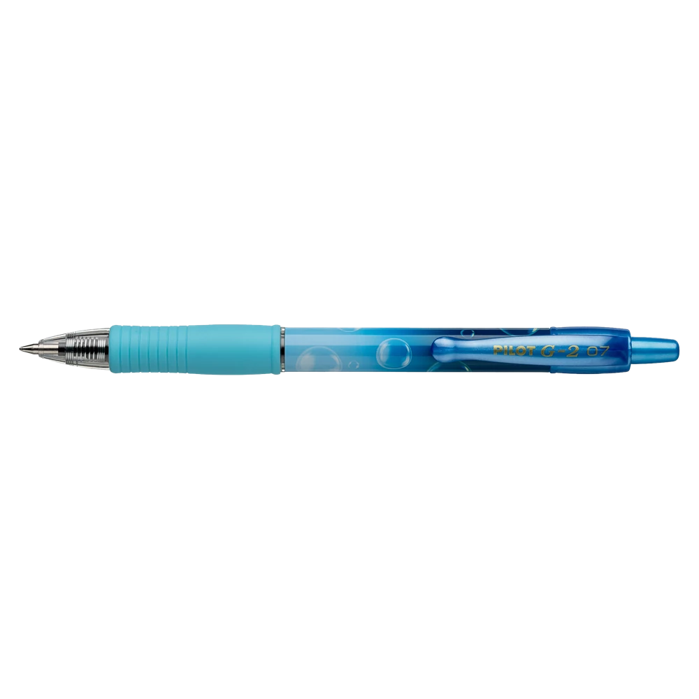 Zseléstoll 0,7mm, nyomógombos Pilot G-2 Bubble kék test, írásszín kék