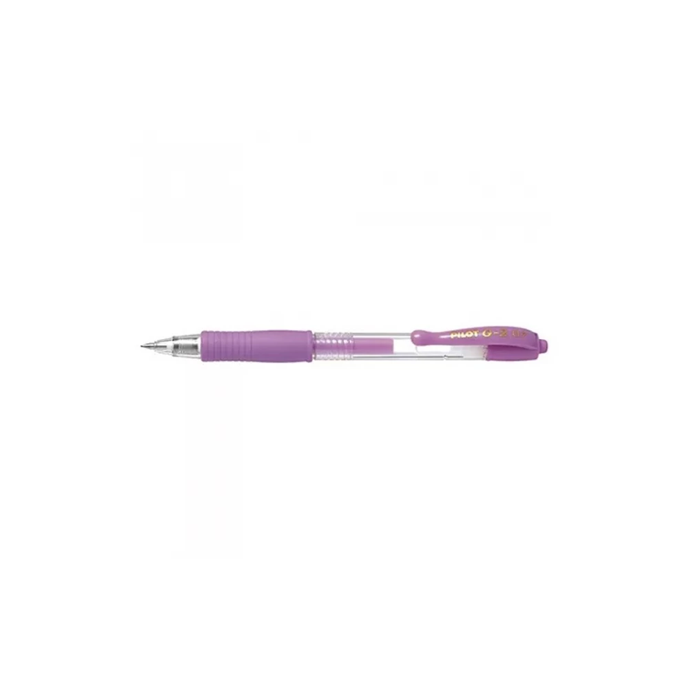 Zseléstoll 0,7mm, nyomógombos Pilot G-2, írásszín metál lila