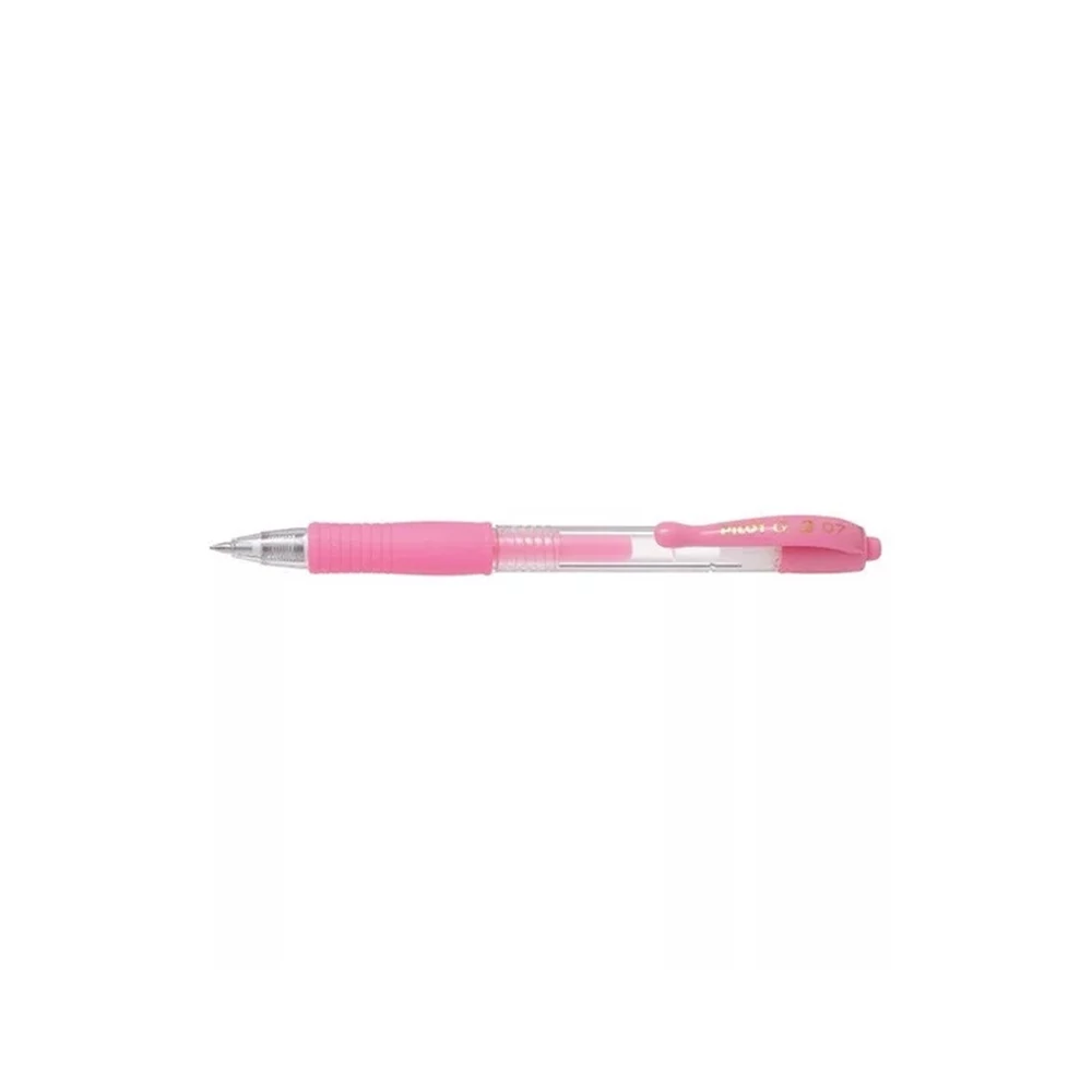 Zseléstoll 0,7mm, nyomógombos Pilot G-2, írásszín pasztell rózsaszín